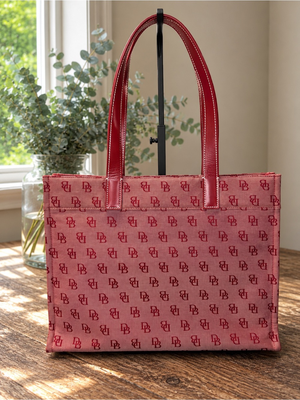 Dooney & Bourke Red Monogram Tote
